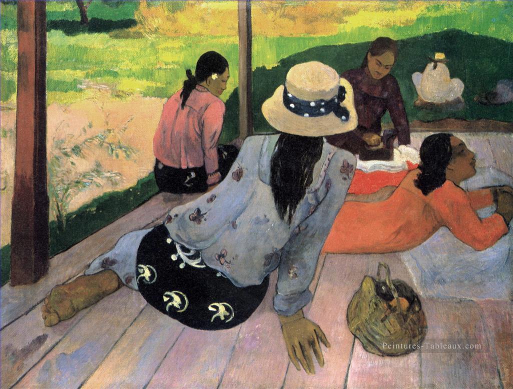 Siesta postimpressionnisme Primitivisme Paul Gauguin Peintures à l'huile